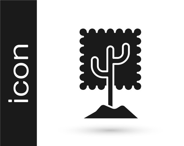 灰色树图标孤立在白色背景图片下载