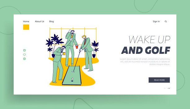 商人们在办公室里打迷你高尔夫图片下载