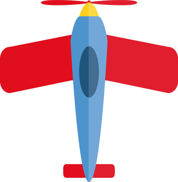 卡通飞机玩具物体，供小孩子图片下载