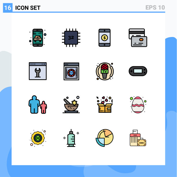 平色填充线包16通用图片下载