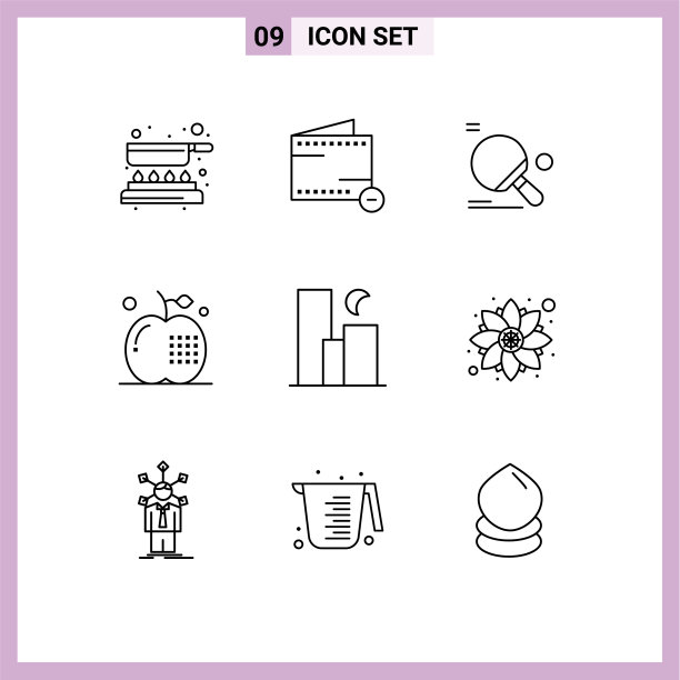 9 .用户界面轮廓包现代标识和图片下载