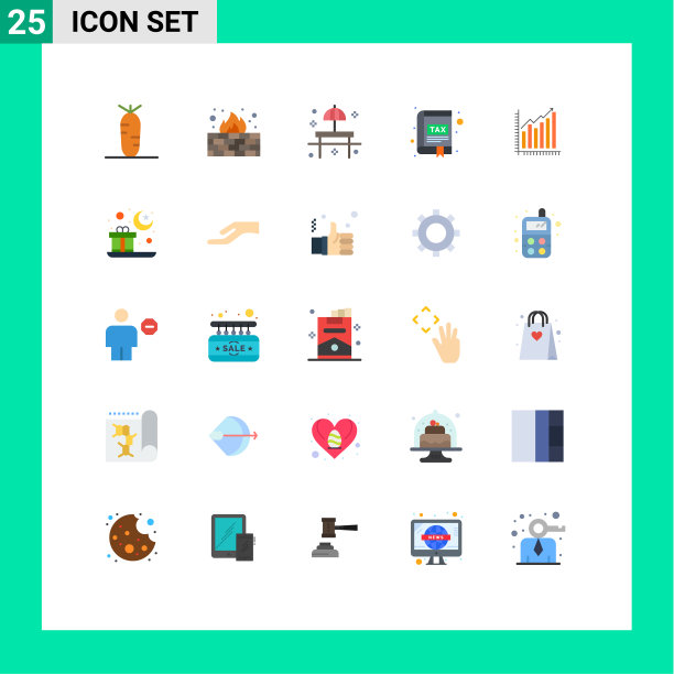 包25创意平面颜色图表图片下载