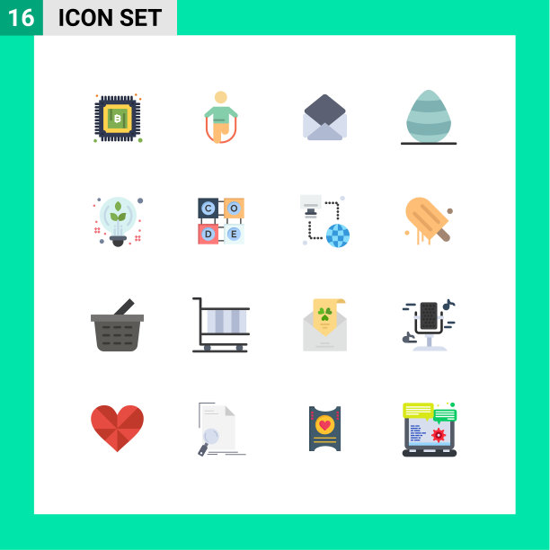 股票图标包16行符号和符号图片下载