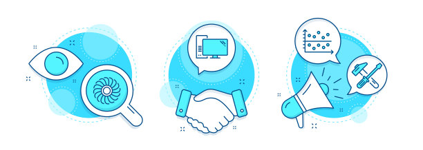 锤工具电脑和点绘图图标设置风扇图片下载