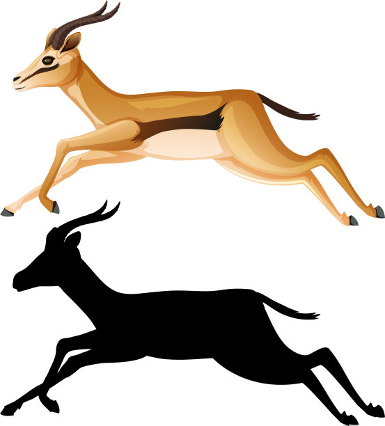 瞪羚卡通人物集图片下载