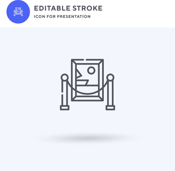 绘画图标填充平面标志固体图片下载