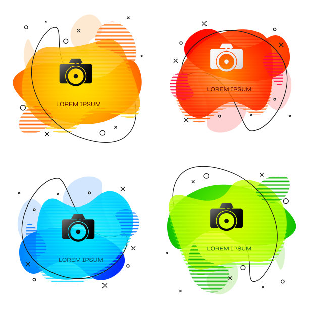 黑色照片相机图标孤立在白色图片下载