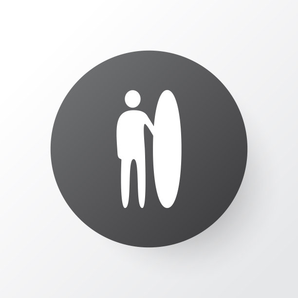 冲浪者图标象征优质孤立冲浪图片下载