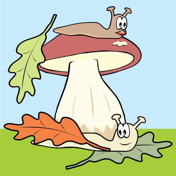 蘑菇和蛞蝓图片下载