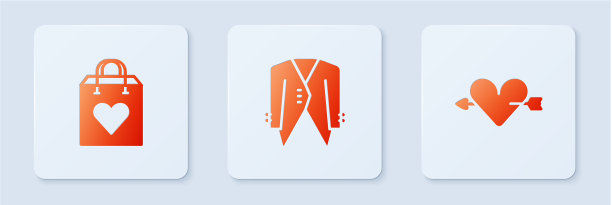 集心与爱于一身的购物袋图片下载