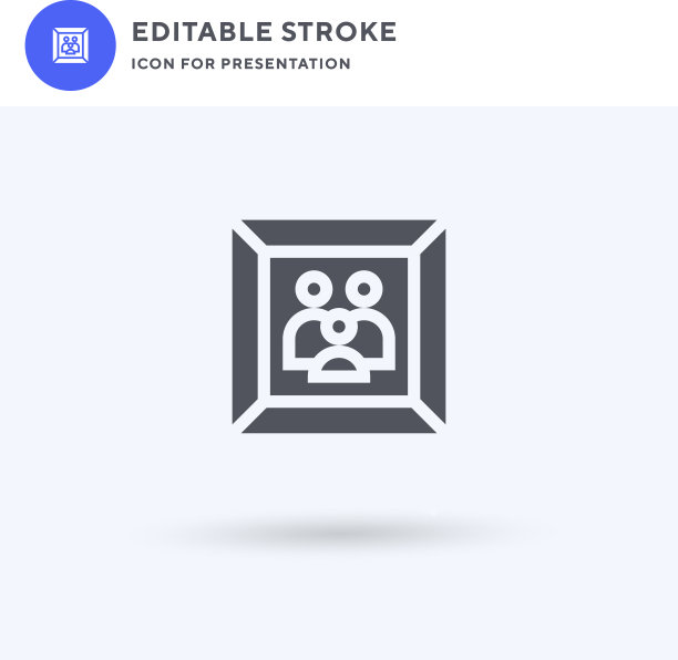 图片框图标填充平面标志图片下载