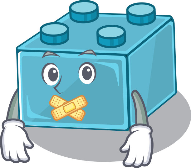 卡通人物设计乐高积木玩具制作图片下载