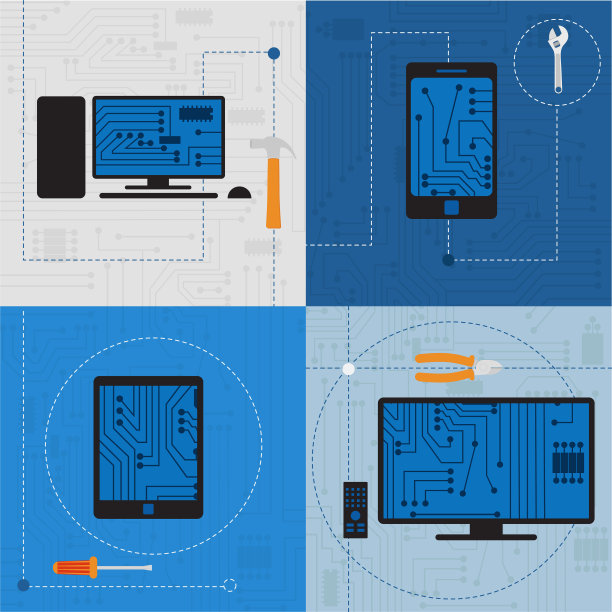电子电路技术器件图片下载