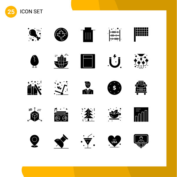 主题立体符号和可编辑符号的25个图片下载