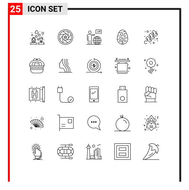 设25条商业线包装鸡蛋图片下载