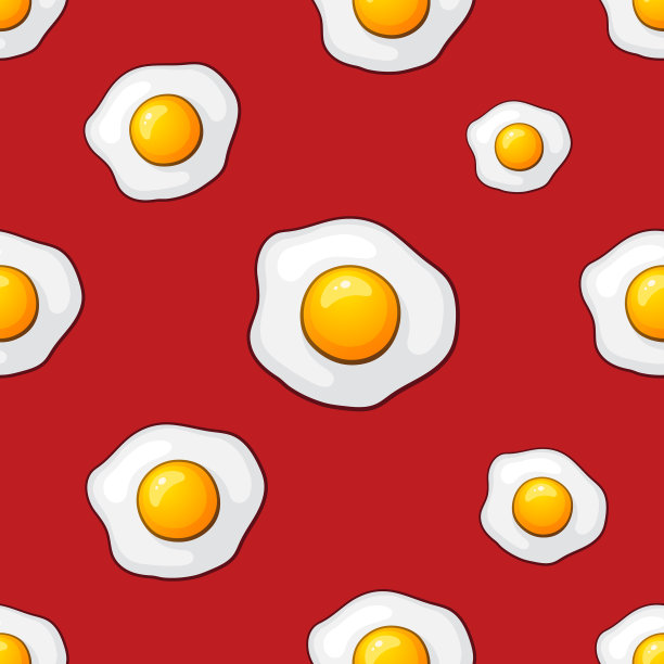 无缝模式与坠落的煎蛋图片下载