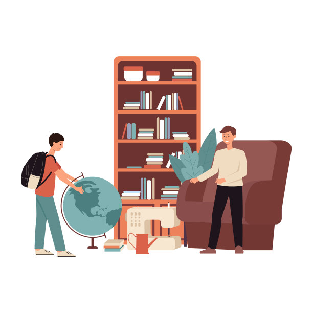 跳蚤市场，人们出售旧家具公寓图片下载