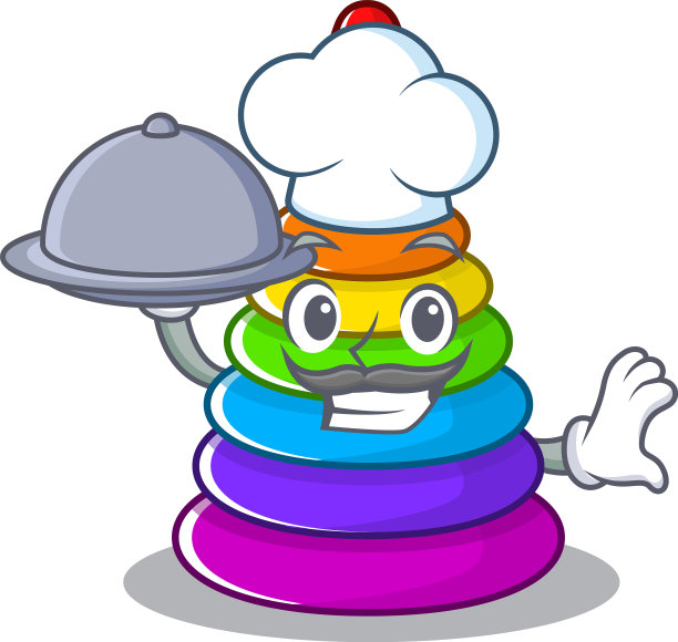 一个图片玩具金字塔作为厨师提供食物图片下载