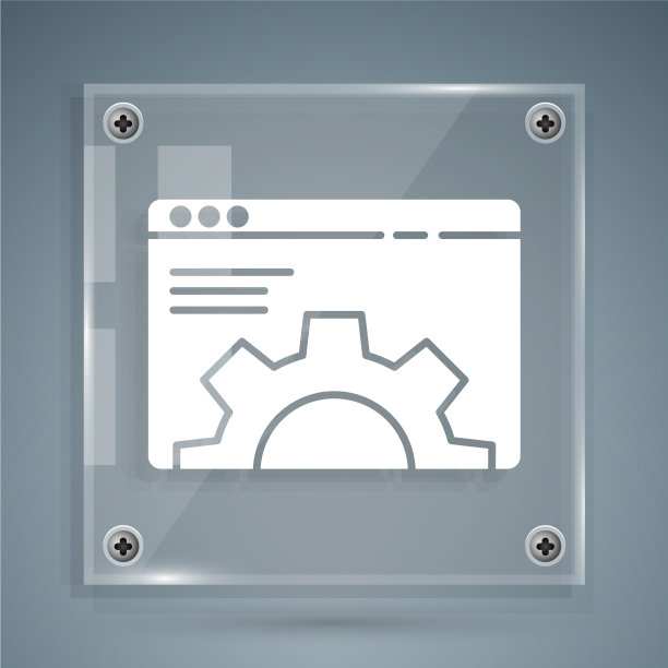 白色浏览器设置图标隔离在灰色图片下载