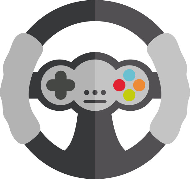 卡通方向盘控制视频游戏玩具图片下载