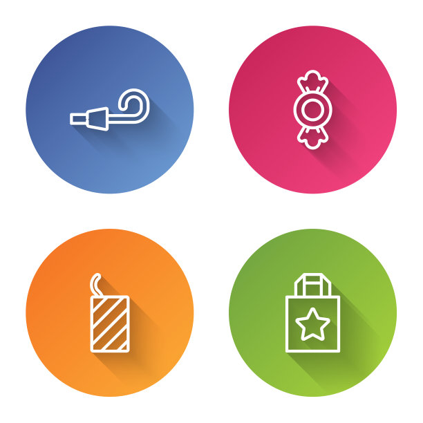 设线生日派对喇叭糖果烟花图片下载