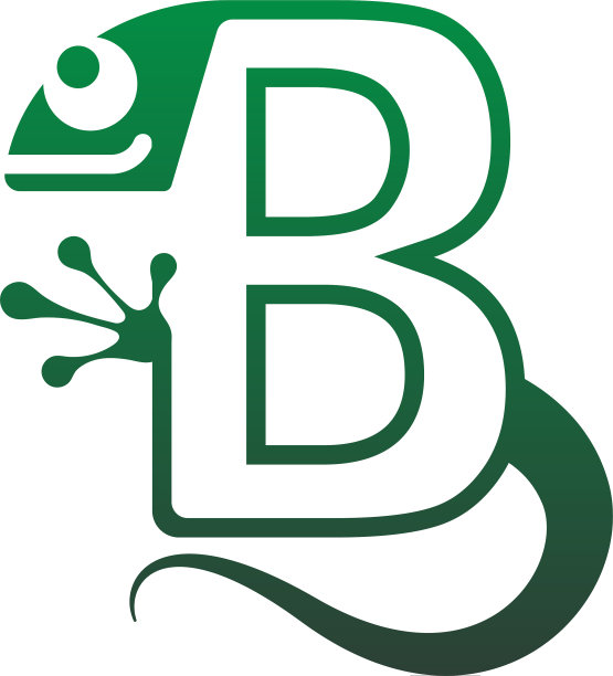 变色龙字体字母标志图标设计图片下载