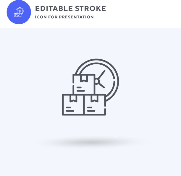 框图标填充平面标志实图片下载