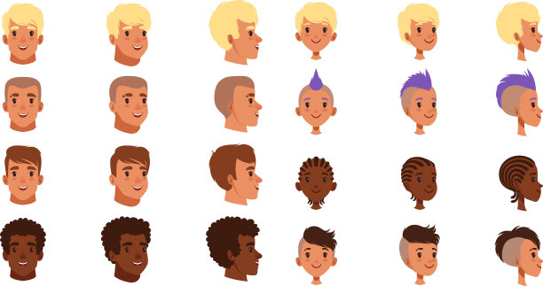 可爱的少年有各种各样的观点图片下载