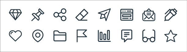 用户界面线图标线性设置质量线图片下载