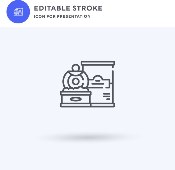 罐头食品的图标充满了平坦的固体标志图片下载