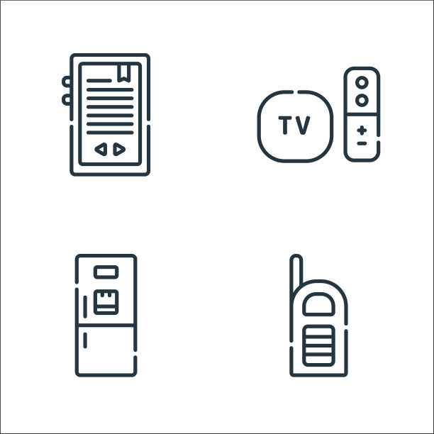 电子线图标线性设置质量线图片下载