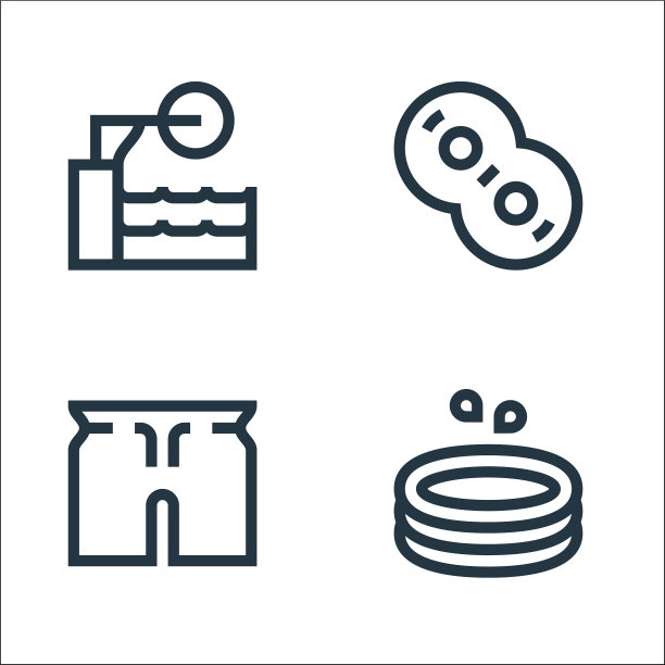 水上公园线图标线性设置质量线设置图片下载