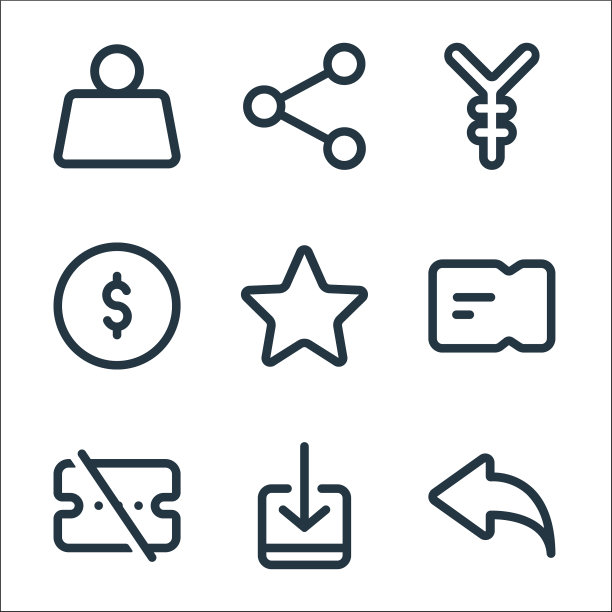 市场线图标线性设置质量线图片下载