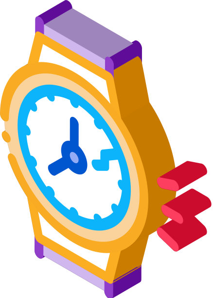 坏了的手表等距图标图片下载