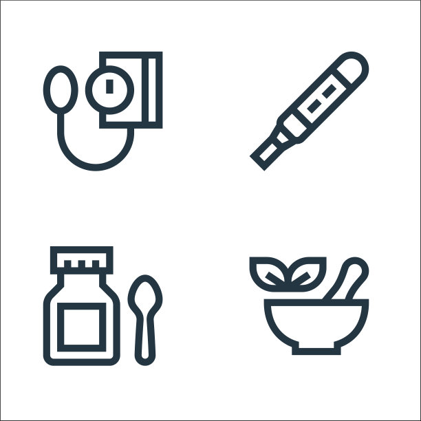 药房线ICONS线性设置质量线设置图片下载