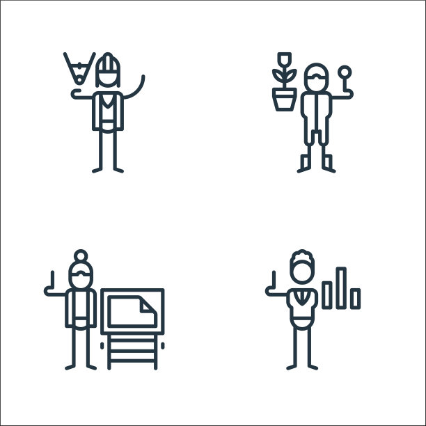 一般艺术线图标线性设置质量线图片下载