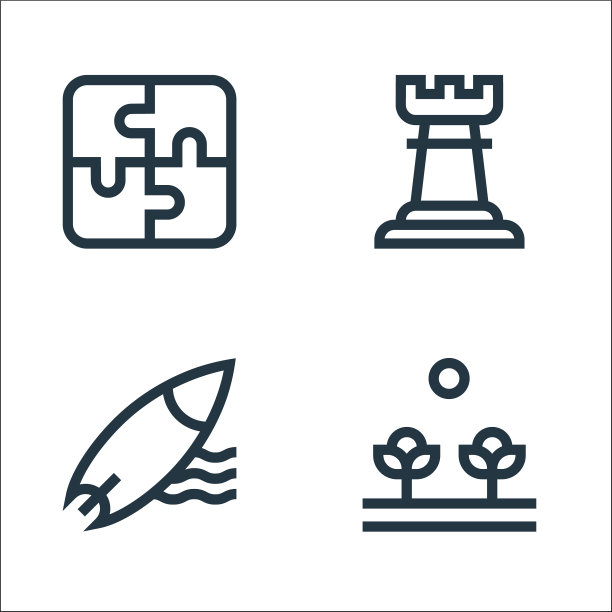 爱好线图标线性集质量线集图片下载