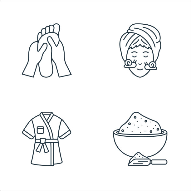 水疗线图标线性设置质量线设置等图片下载