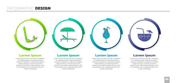 设置通气管日光浴床和雨伞鸡尾酒和图片下载