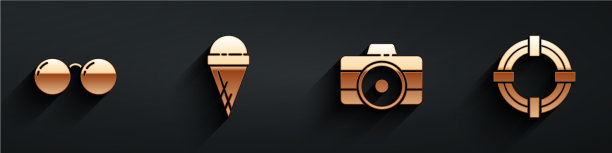 在华夫蛋筒照片中设置眼镜冰淇淋图片下载