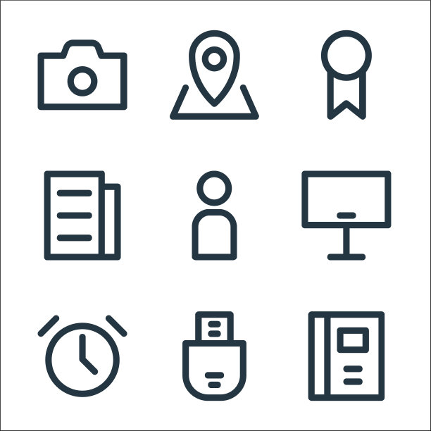 用户界面线图标线性设置质量线图片下载