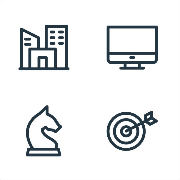 业务线图标线性集质量线集图片下载