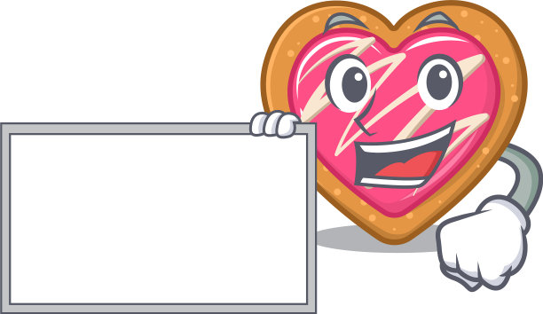 卡通人物饼干心的设计理念图片下载