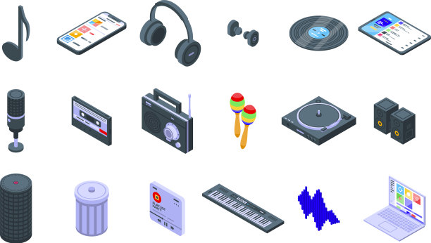 播放列表图标设置等距样式图片下载