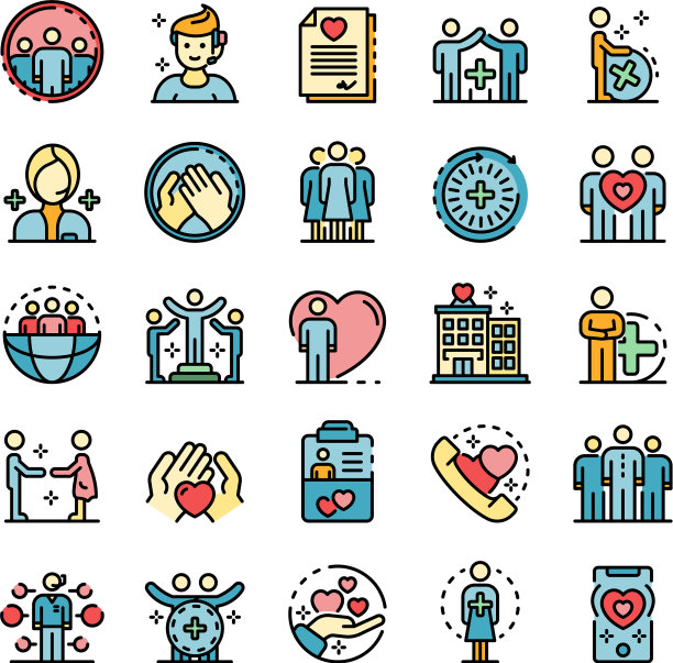 社会服务图标固定不变图片下载