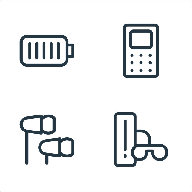 电子线图标线性设置质量线图片下载