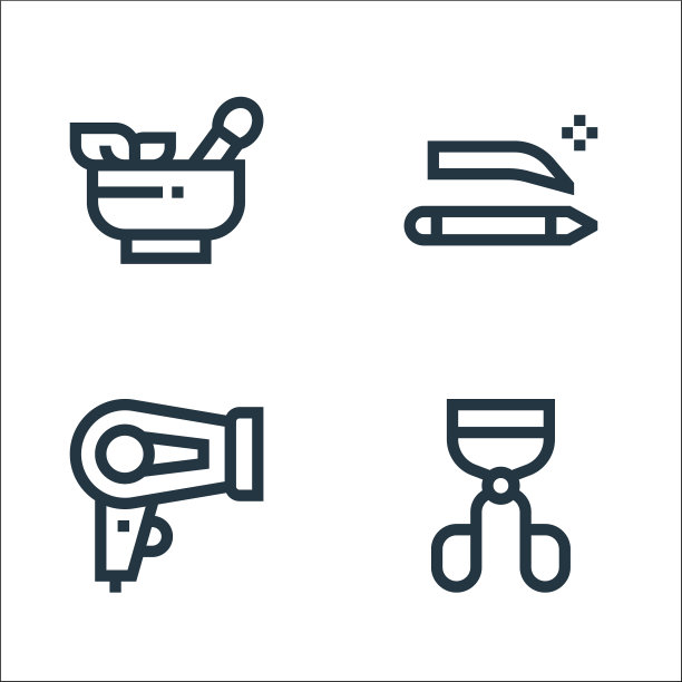 美丽线图标线性集质量线集图片下载