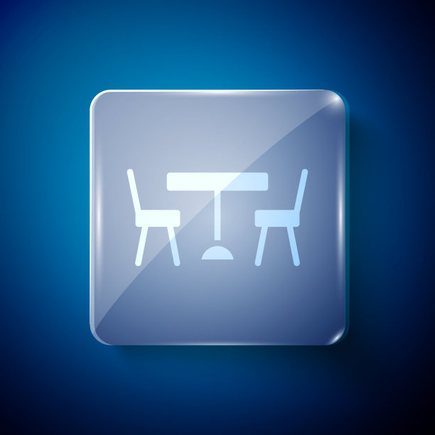 白色的野餐桌两边都有椅子图片下载