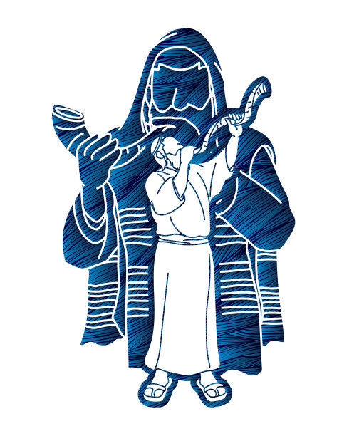 犹太人吹羊角号图片下载