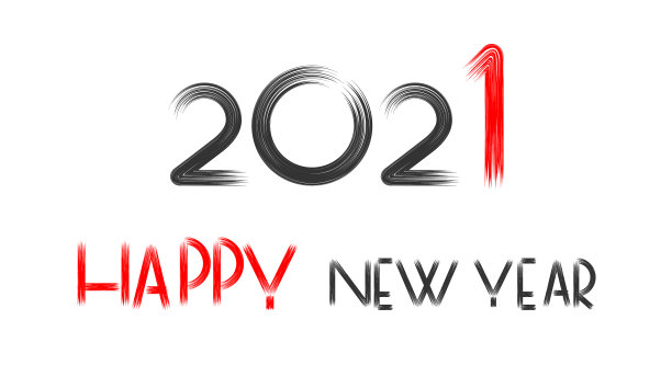 《2021年新年快乐》剧本文字手写字体图片下载